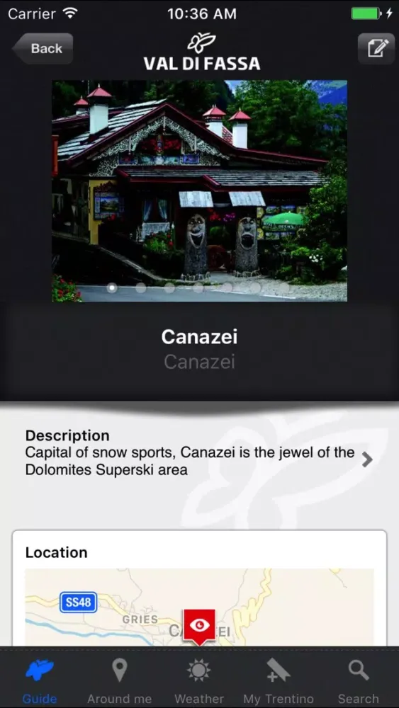 Screenshot di Val di Fassa Travel Guide