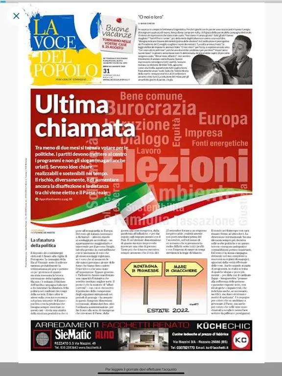 Screenshot di La Voce del Popolo iPad 