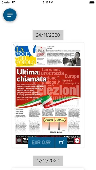 Screenshot di La Voce del Popolo