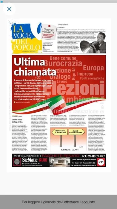 Screenshot di La Voce del Popolo