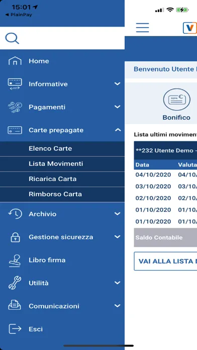 Captures d'écran de CoBa web mobile