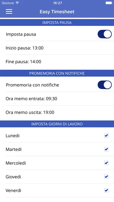 Easy Timesheet স্ক্রিনশট