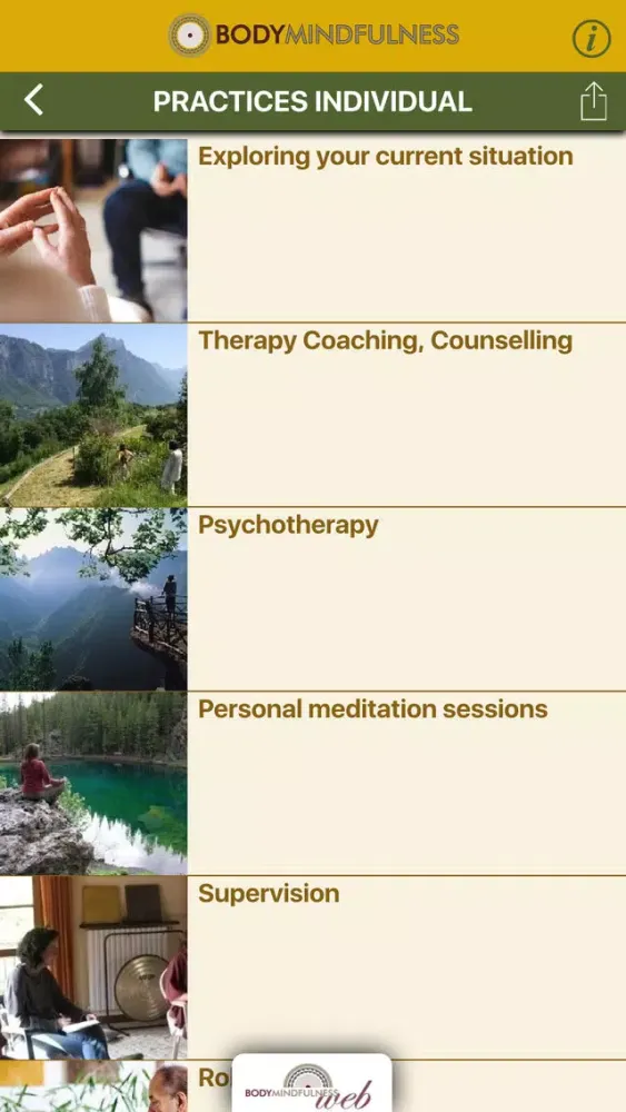 Ảnh chụp màn hình của bodymindful