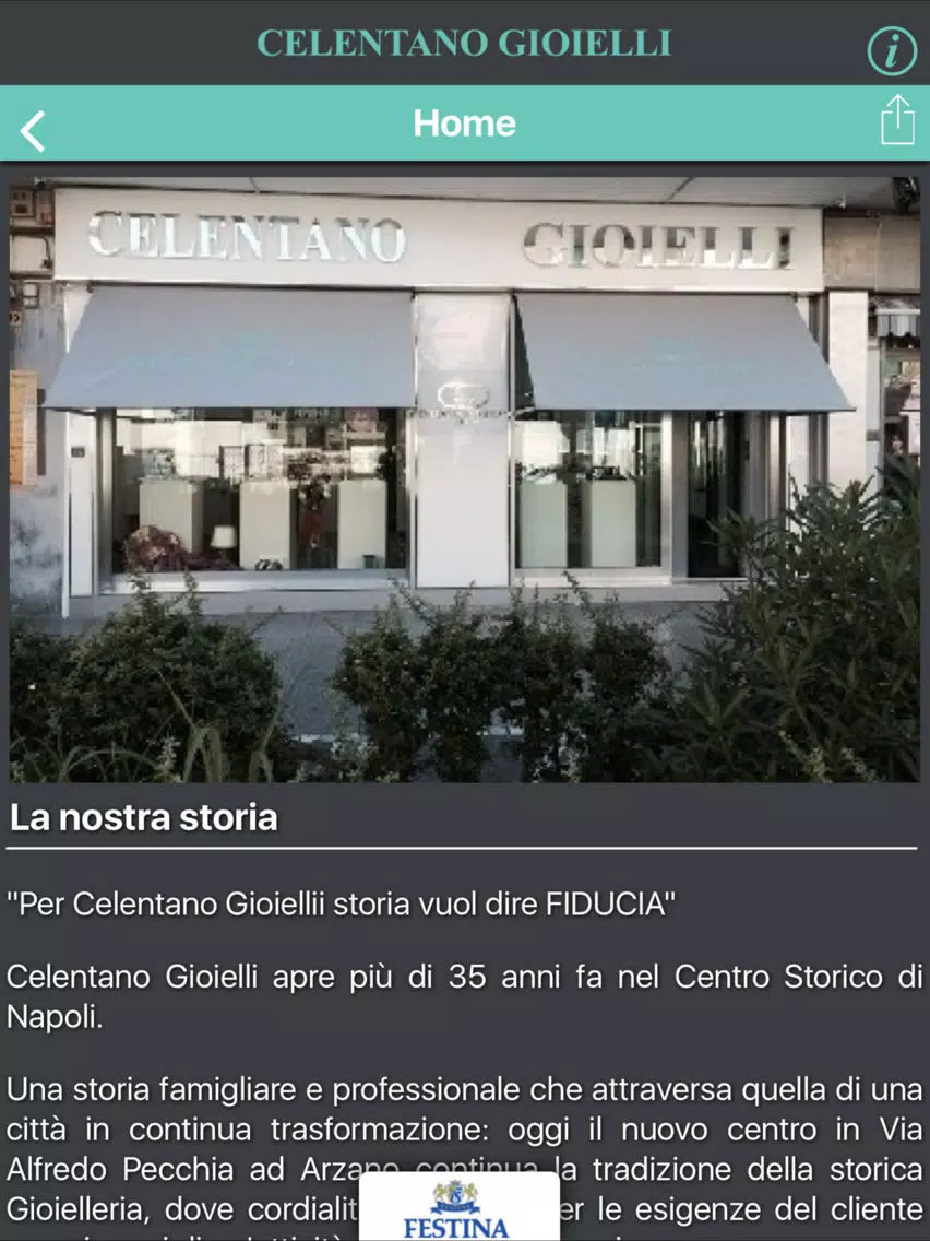 Captures d'écran de Celentano Gioielli iPad 
