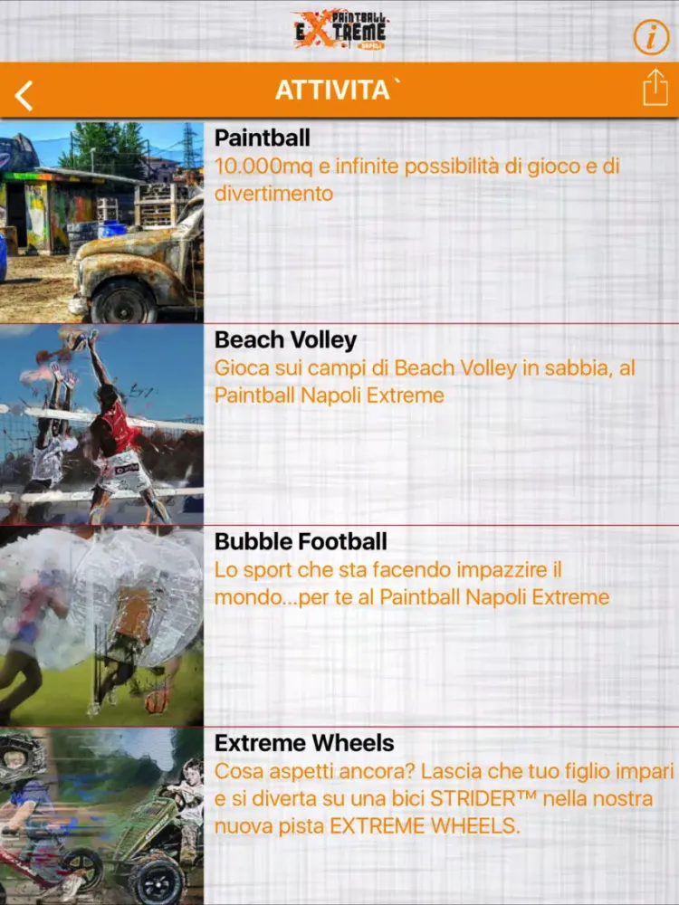 Paintball Napoli Extreme iPad  स्क्रीनशॉट