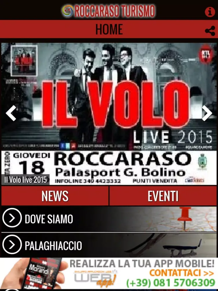 ROCCARASO iPad  Screenshots