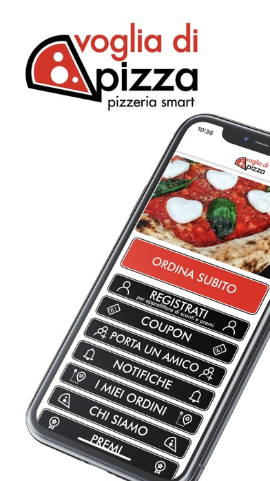 Tangkapan layar Voglia di Pizza
