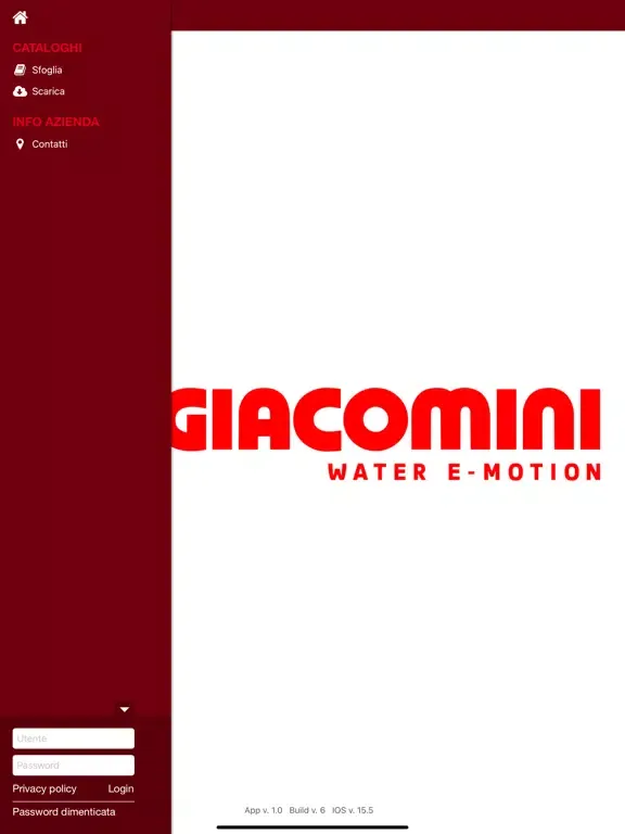 Giacomini - App Catalog iPad  स्क्रीनशॉट