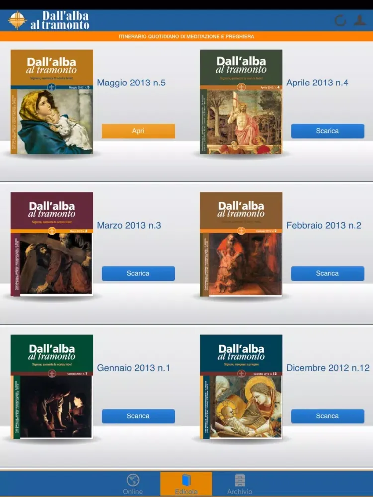 Dall'Alba al Tramonto iPad  Screenshots