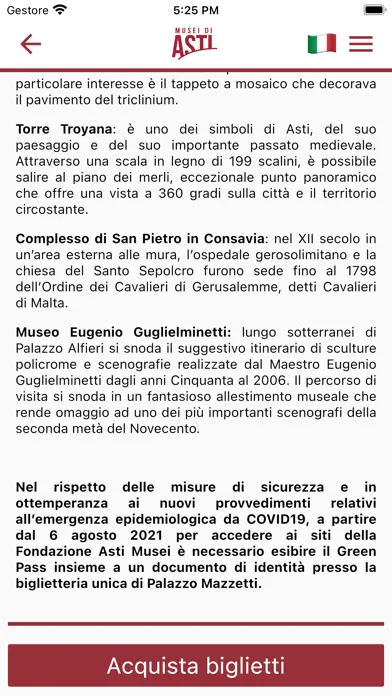 Captures d'écran de Musei di Asti