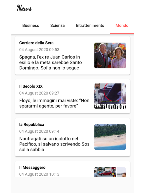 News Italia 24 iPad  스크린샷