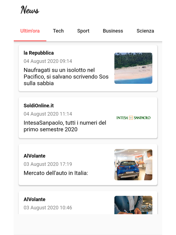 News Italia 24 iPad  스크린샷