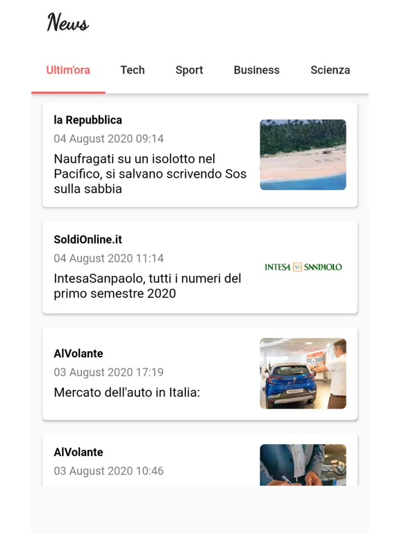 News Italia 24 iPad 应用截图