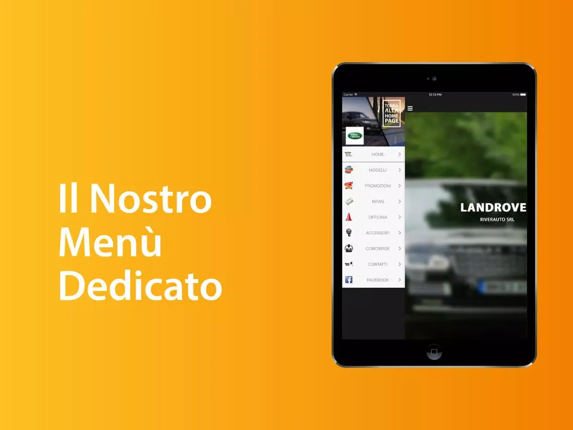 Tangkapan layar Rivergroup iPad