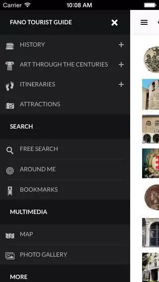Captures d'écran de Fano Tourist Guide