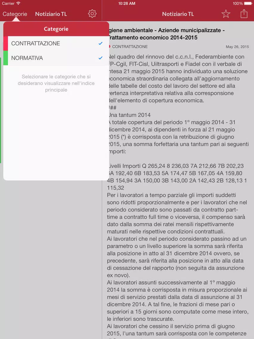 Notiziario TL iPad  Screenshots