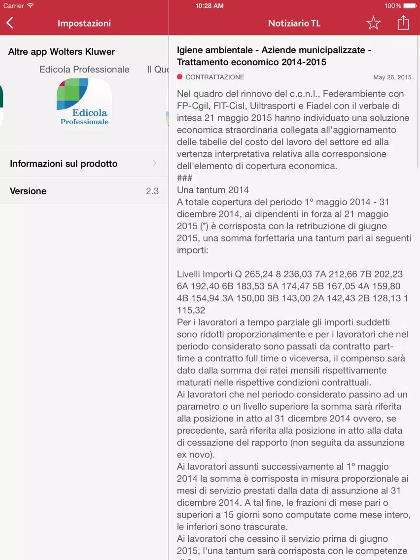 Notiziario TL iPad  Screenshots