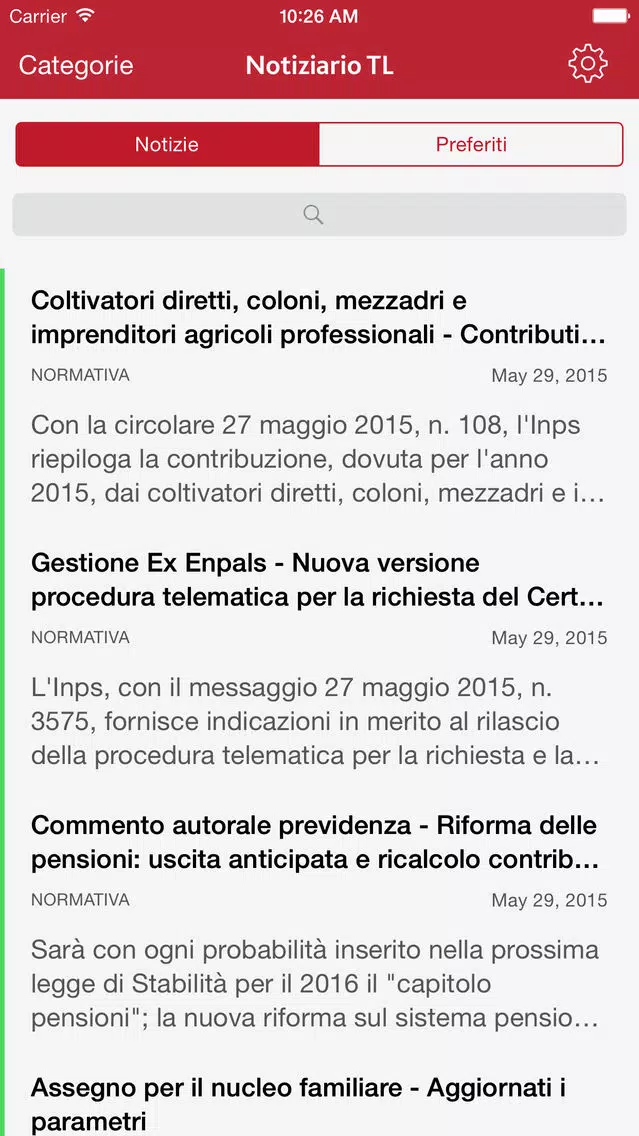 Notiziario TL Screenshots
