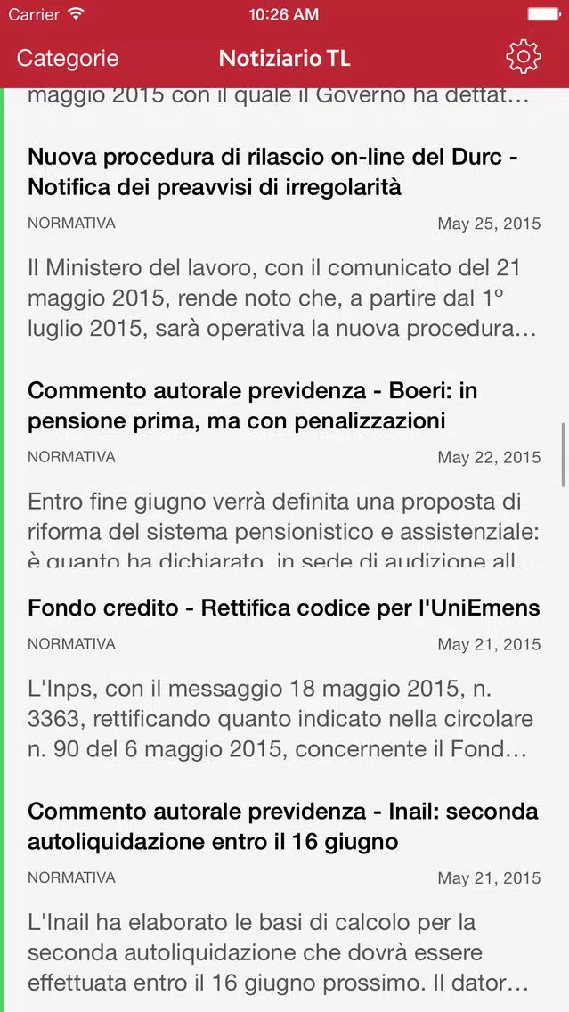 Notiziario TL Screenshots