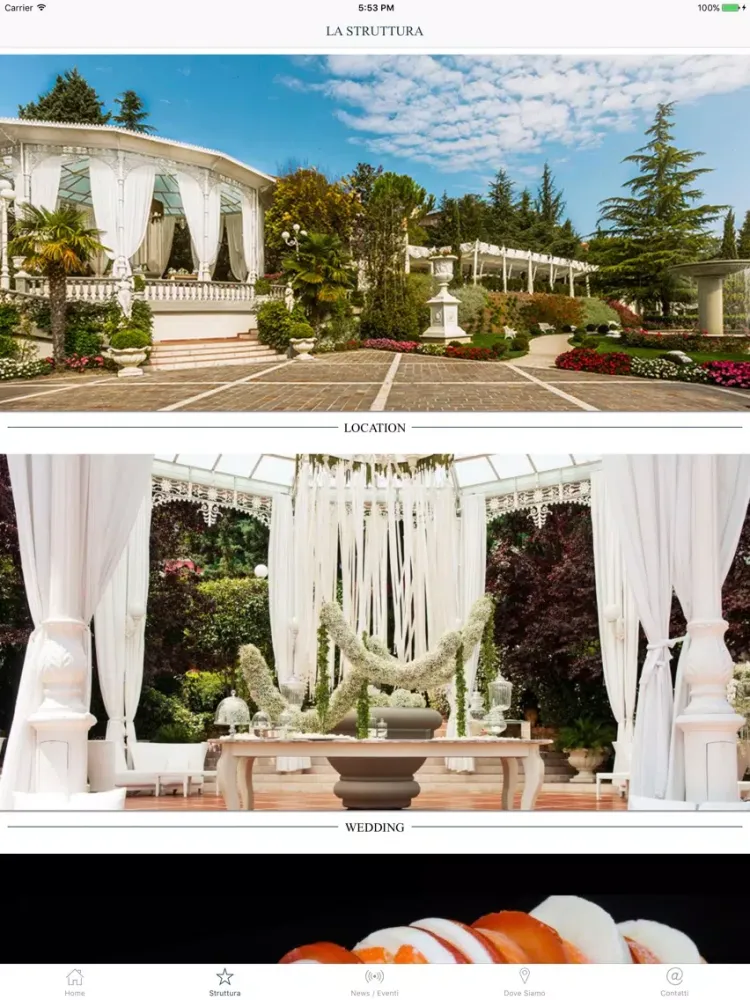 Zrzuty ekranu Villa Belvedere Ricevimenti iPad 