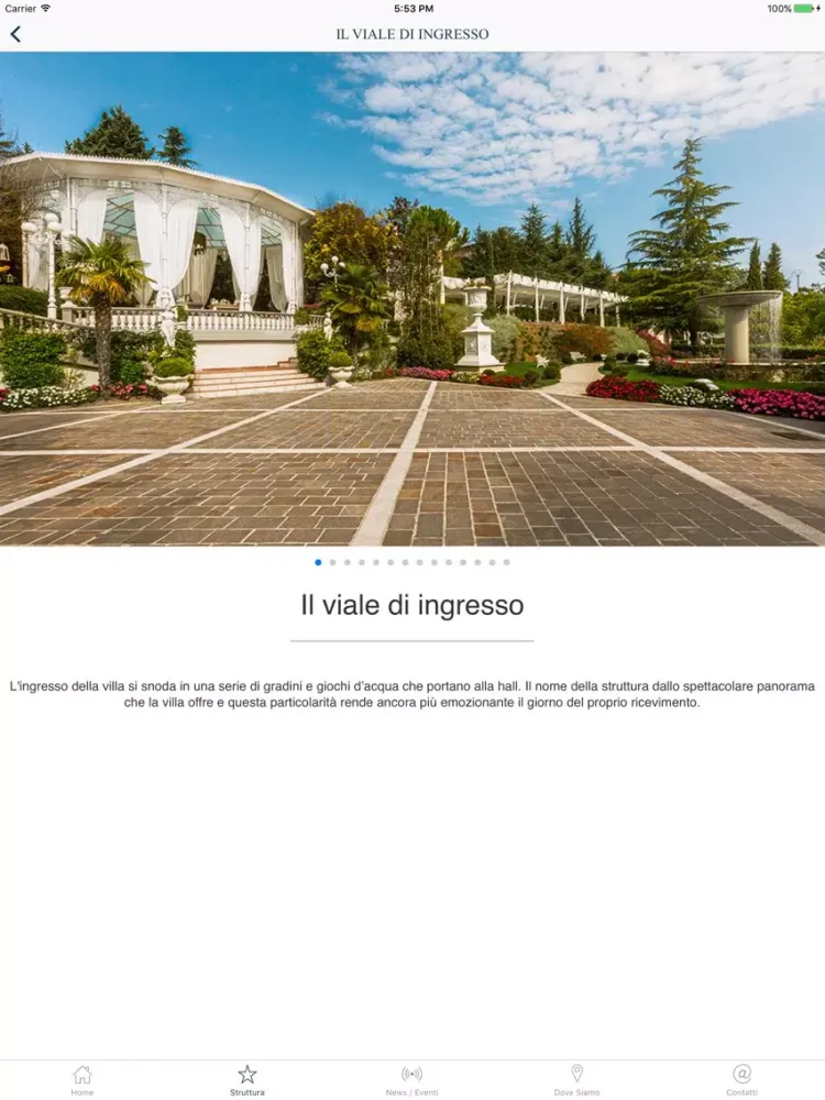 Zrzuty ekranu Villa Belvedere Ricevimenti iPad 