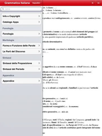 Captures d'écran de Grammatica Italiana iPad 
