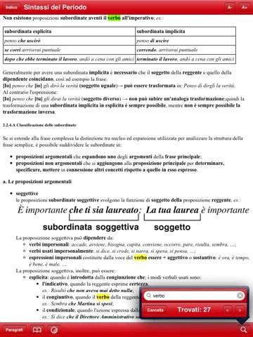 Captures d'écran de Grammatica Italiana iPad 