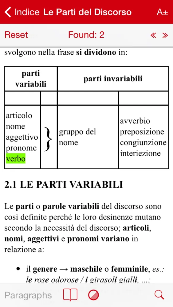 Captures d'écran de Grammatica Italiana