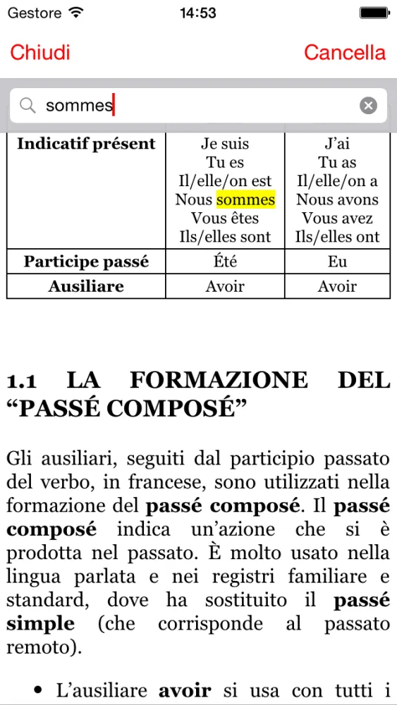 Grammatiche Screenshots