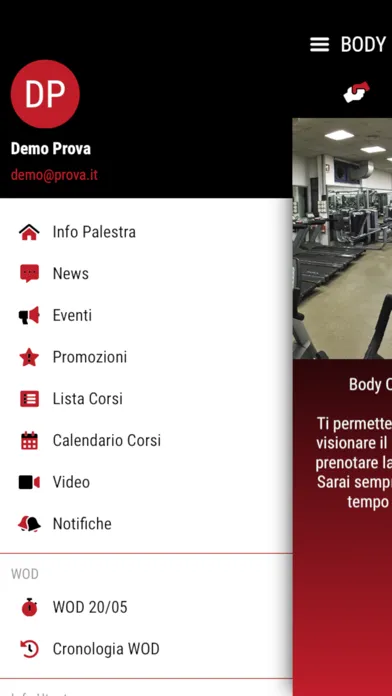 Zrzuty ekranu Body Club Palermo