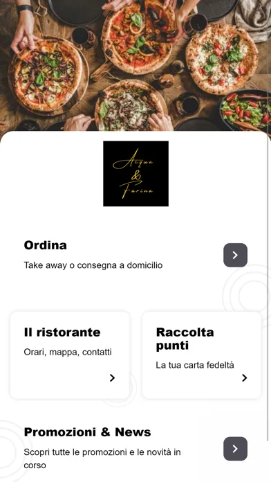 Tangkapan layar Acqua & Farina APP