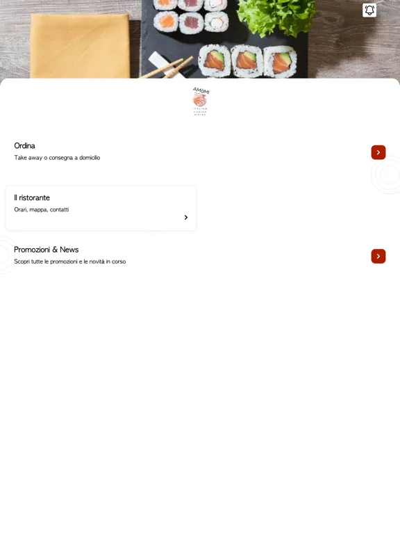 AMàMI Italian Fusion Sushi iPad  स्क्रीनशॉट
