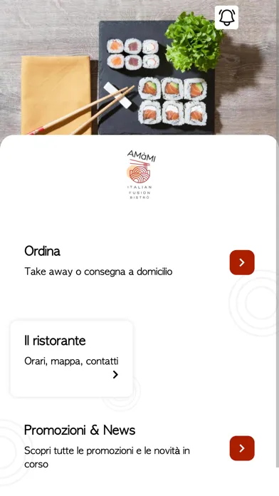 AMàMI Italian Fusion Sushi स्क्रीनशॉट