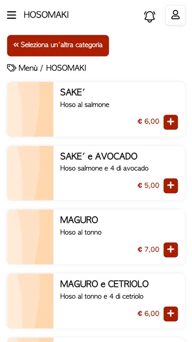 AMàMI Italian Fusion Sushi स्क्रीनशॉट