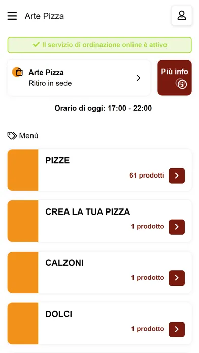 Screenshot di Arte Pizza Verona