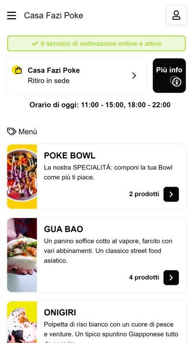 Capturas de tela do Casa Fazi Poke
