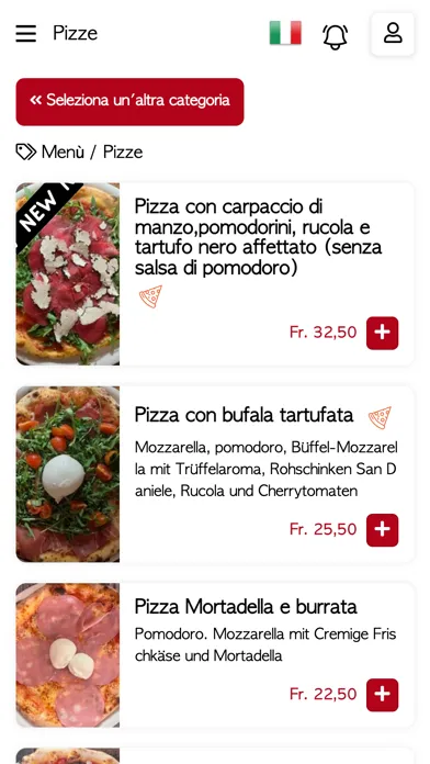 Capturas de tela do Pizzeria da Luigi