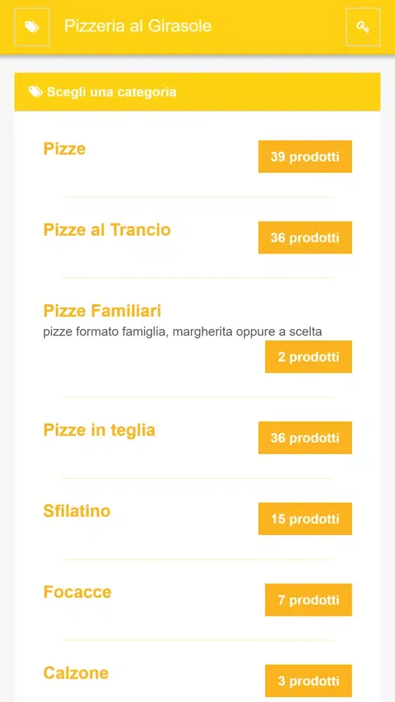 Capturas de tela do Pizzeria al Girasole
