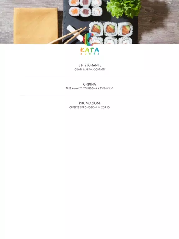 Kata Sushi Genova iPad  스크린샷