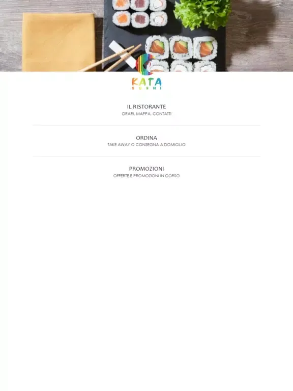 Zrzuty ekranu Kata Sushi Genova iPad 