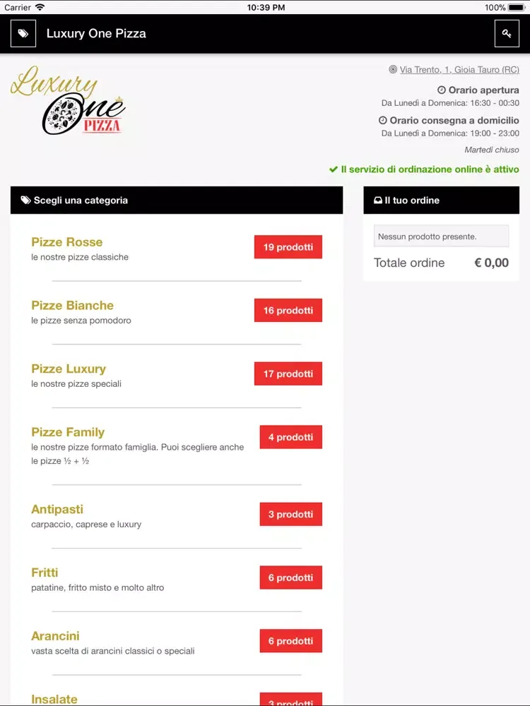 Capturas de pantalla de Luxury One Pizza iPad 