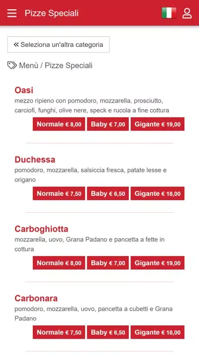 Oasi Pizza Screenshots