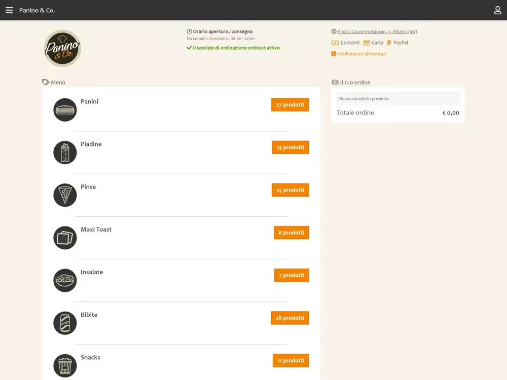 Panino & Co. iPad  Screenshots