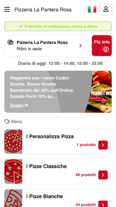 Captures d'écran de Pizzeria La Pantera Rosa