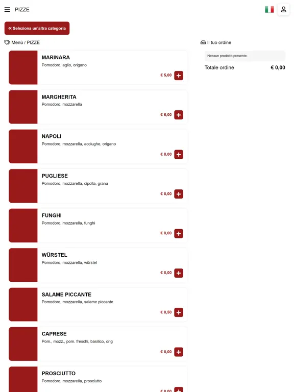 Pizza One Merano iPad  Ekran Görüntüleri