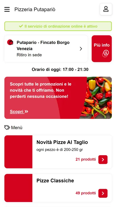 Pizzeria Putapariò 스크린샷