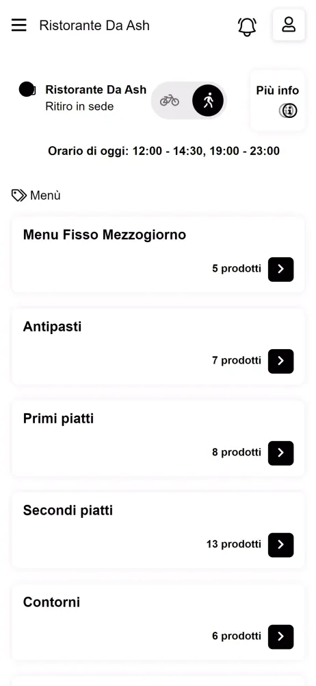 Ristorante Da Ash应用截图