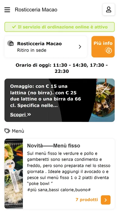 Tangkapan skrin Rosticceria Macao Genova