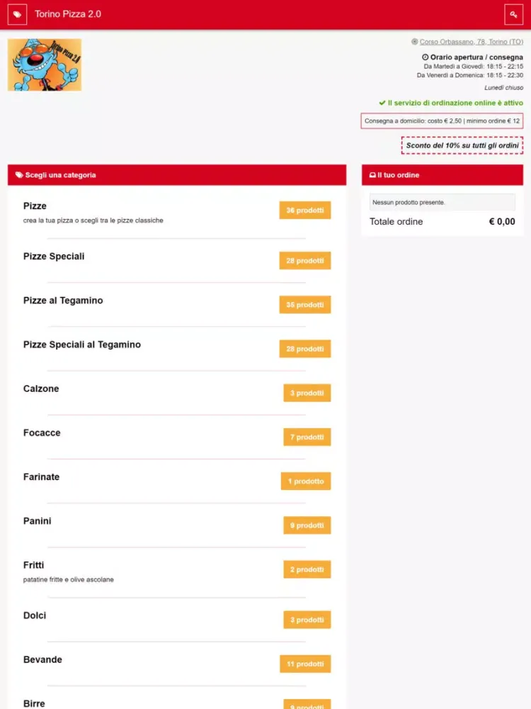 Torino Pizza 2.0 iPad  스크린샷