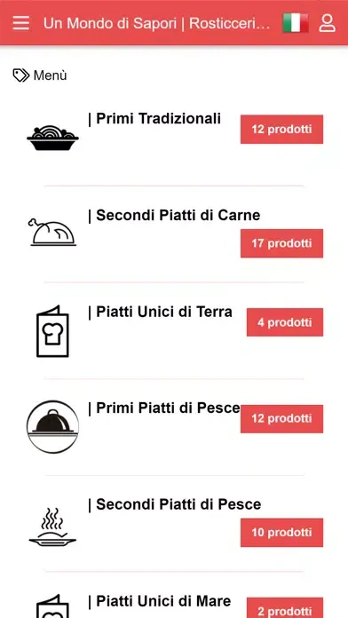 Скриншоты Un Mondo di Sapori APP